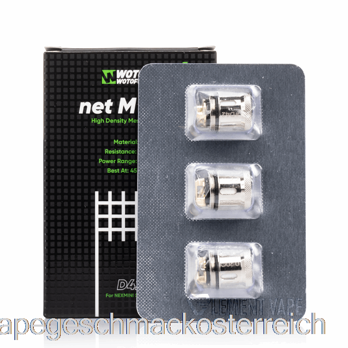 Wotofo Nexmini Ersatzspulen 0,2 Ohm D42 Net Mesh Spulen Vape Geschmack
